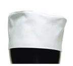 image of Chef Revival H002-R Chef's Pill Box Hat, Regular, Poly Cotton Blend, White With White Mesh Top