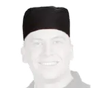 image of Chef Revival H008-R Chef's Pill Box Hat, Regular, Poly Cotton Blend, Black with Black Mesh Top