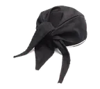 image of Chef Revival H020BK Chef's Scarf Hat, Black, Poly/Cotton, One-Size-Fits-All