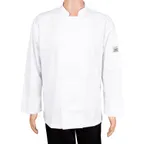 image of Chef Revival J002-4X Classic Chef's Jacket, 4X-Large, White, Poly/Cotton, Long Sleeve, 8 Buttons
