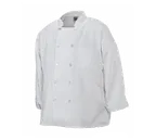 image of Chef Revival J100-2X White Chef's Jacket, 2X-Large, Poly/Cotton, Double Breasted, Long Sleeve