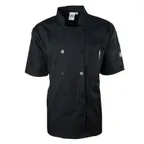 image of Chef Revival J109BK-XS Chef's Jacket, XSmall, Black, Poly/Cotton, Short Sleeve