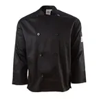 image of Chef Revival J200BK-XS Chef Coat, X-Small, Black, Poly/Cotton, Long Sleeve