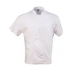 image of Chef Revival J205-XL Chef's Coat, X-Large, White, Poly/Cotton, Short Sleeve, Double Breasted