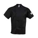 image of Chef Revival J205BK-XL Chef's Performance Series Coat, X-Large, Black, Poly/Cotton