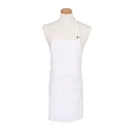 image of Chef Revival NPBIAWH Bib Apron – 26" x 31" White, Adjustable, Polyester, Water‑Resistant