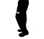 image of Chef Revival P002BK-S EZ Fit Unisex Chef's Pants, Small, Poly/Cotton Blend, Black, Elastic Waistband