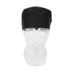 image of Chef Revival RZCBBKC Chef Beanie, 100% Cotton, Black, One Size (12" Circumference), Elastic Back