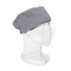 image of Chef Revival RZCBHT Chef Beanie, Elastic Back, Cotton-Poly, Houndstooth, Multicolored