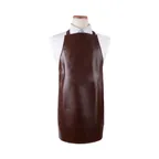 image of Chef Revival VAHD Bib Apron - 26" x 28" Standard Size, Waterproof Heavy‑Duty Vinyl, Brown, No Pocket