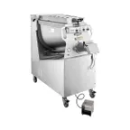 image of Hobart MG2032+BUILDUP Floor Mixer Grinder – 200lb 7.5hp Grind 1hp Mix Hopper Stainless Cyl 4” Casters 8’ Cord NSF