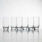 image of Korin GL-D111-PK - 14 oz Lead-Free Crystal Long Drink Glass, 5.7" Height, Finish, Resistant - 1/Pack