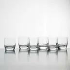 image of Korin GL-D112-PK - Double Rocks Glass, 3.6" Height, 13.25 oz (395ml) Pink Lead‑Free - 1/Pack