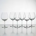 image of Korin GL-D116-PK - Burgundy Lead-Free Stemmed Wine Glass, 8.35" Height, 25‑32 oz - 1/Pack