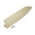 image of Korin HA-SAYA-SA-180 Saya Cover Santoku, 7" (18 cm), Japanese Magnolia Wood, Natural