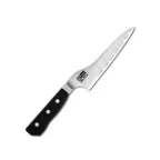 image of Korin HGL-HGOPE-140 Glestain Petty Knife, 5-1/2" (14cm) Offset, Forged Stainless Blade, Wood Handle