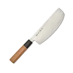 image of Korin HKR-G3SK-225 Ginsan-ko Sushikiri Knife, 8-7/8" (22.5cm) Double Edge, Steel, Yew Wood Handle