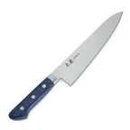 image of Korin HKR-RBGY-240 Mahogany Royal Blue Inox Gyuto Chef Knife, 9.4" (24 cm) Blade