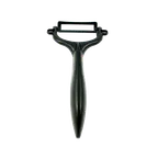 image of Korin HKY-PEEL Manual Vegetable Peeler, 5" L, Ceramic Blade, Resin, Black