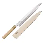 image of Korin HMA-S1HYA-270 Hongasumi Yanagi Knife, 10½" (27cm) Forged Carbon Steel, Magnolia Wood Handle