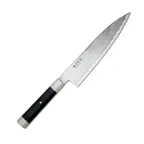 image of Korin HMB-VGDGY-210 Masanobu Damascus Wa-Gyutou Knife, 8.25" (21cm) RH, VG-10 Steel, Wood Handle