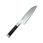 image of Korin HMB-VGDSA-180 Wa‑Santoku Knife, 7" Right‑Handed, 70/30 Edge, VG‑10 Steel, Pressed Wood Handle