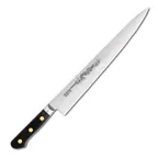 image of Korin HMI-SCSU-300 Misono Sujihiki Knife 11-4/5" (30cm) Forged Carbon Steel Blade POM Handle