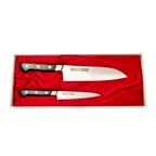 image of Korin HMI-UX2 Misono UX10 2-Pc Set, 7" Santoku & 4-3/4" Petty, Swedish Steel, Wood Handle - 1/Set