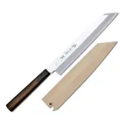 image of Korin HSU-HAKI-240 Kiritsuke Knife, 9-7/16" (24cm) RH, Edge, Forged Steel Blade, Ebony Wood Handle