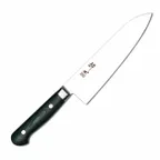 image of Korin HSU-PIFSA-180 Suisin Premium Inox Forest Green Handle Santoku 7" Asian Knife