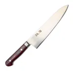 image of Korin HSU-PIMGY-210 Suisin Premium Inox Maroon Red Handle Gyuto Chef Knife, 8.2"