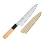 image of Korin HSU-WAGY-270 Gyutou Knife, 10-1/2" (27cm) Right-Handed, 90/10 Beveled Edge, Yew Wood Handle