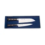 image of Korin HTO-IN2 2-Piece Knife Set, 7" Santoku & 6" Petty, 70/30 Edge, AUS-8 Steel - 1/Set