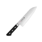 image of Korin HTO-INSA-180 Santoku 7" (18cm) 70/30 Beveled AUS-8 Steel Blade, Wood Handle, Made in Japan