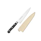 image of Korin HTO-PROPE-150 Petty Knife, 6" (15cm) Forged, Beveled Edge, Swedish Steel Blade, Plastic Handle