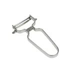 image of Korin TK-141 Vegetable Peeler, 5"L x 2-3/4"W, Curved Blade, Stainless Steel