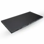 image of Korin TK-203-06-60-2 Black Polyethylene Cutting Board, 23.5"L x 11.75"W x 0.5"H