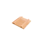 image of Korin TK-301-02-24 Egg Pan Lid, 9-7/16" (24cm) Square Wood Cover, Fits TK-301-06 & TK-301-01-24