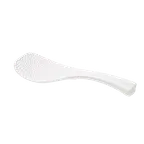 image of Korin TK-603-07 White Plastic Rice Spatula, 7-7/10" Long, Dimple Textured Design - Dishwasher Safe