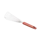 image of Korin TK-603-24 Stainless Steel Slotted Turner, 11-3/4"L x 3"W x 6-1/2"L, Fish Spatula