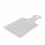 image of Korin TK-606-02S Oroshigane Aluminum Double Sided Grater, 7"L x 3.75"W, Aluminum Handle and Blade