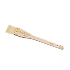 image of Korin TK-621-03 Basting Brush, 8-3/4"L x 1-1/4"W, White Goat Hair Bristles, Wooden Handle