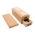 image of Korin TK-625-02N Bonito Shaver, 9-3/10"L x 3-3/4"W x 4-1/4"H, Rectangular, Wood, Natural
