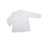 image of Korin UC-202-L Chef's Coat, Large, White, 65% Polyester 35% Cotton, 18.5" Shoulder, 29.9" Length