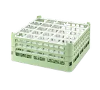 image of Vollrath 5268410 Dishwasher Rack, Full‑Size 25‑Compartment Green, 19.75"W x 19.75"D x 4.13"H, NSF Certified