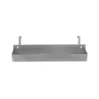 image of Klinger’s Trading SPR-22-SINGLE Speed Rail, 22" Single Tier Bar Rack, Mount, 304 Stainless Steel