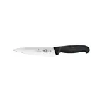 image of Victorinox 5.2003.15B Chef Knife – 6" Stamped Blade, Black Fibrox Plastic Handle, 4"-6", Cutlery
