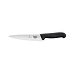 image of Victorinox 5.2003.19B Chef Knife – 7.5" Stamped Blade, Black Fibrox Pro Plastic Handle, Cutlery