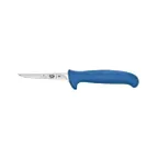image of Victorinox 5.5902.09S Boning Poultry Knife, 3.75" Stamped Straight Blade, Steel, Blue Fibrox Handle