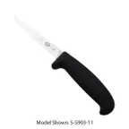 image of Victorinox 5.5904.11 Boning Knife - 4-1/2" Straight Blade, Green Fibrox Plastic Handle, NSF